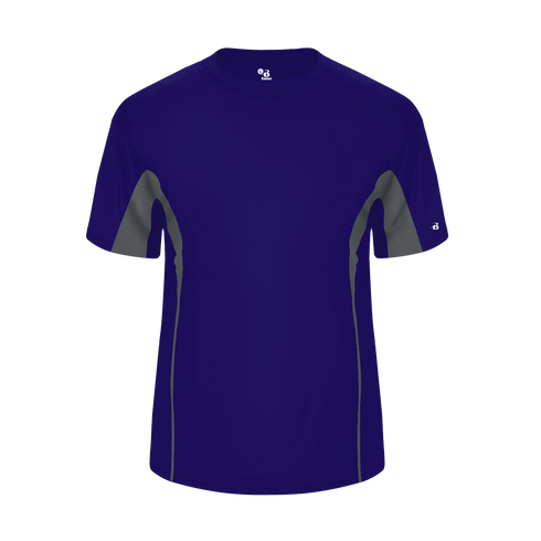 Badger Sport Drive Tee (414700-027005), Color 'Purple/Graphite'